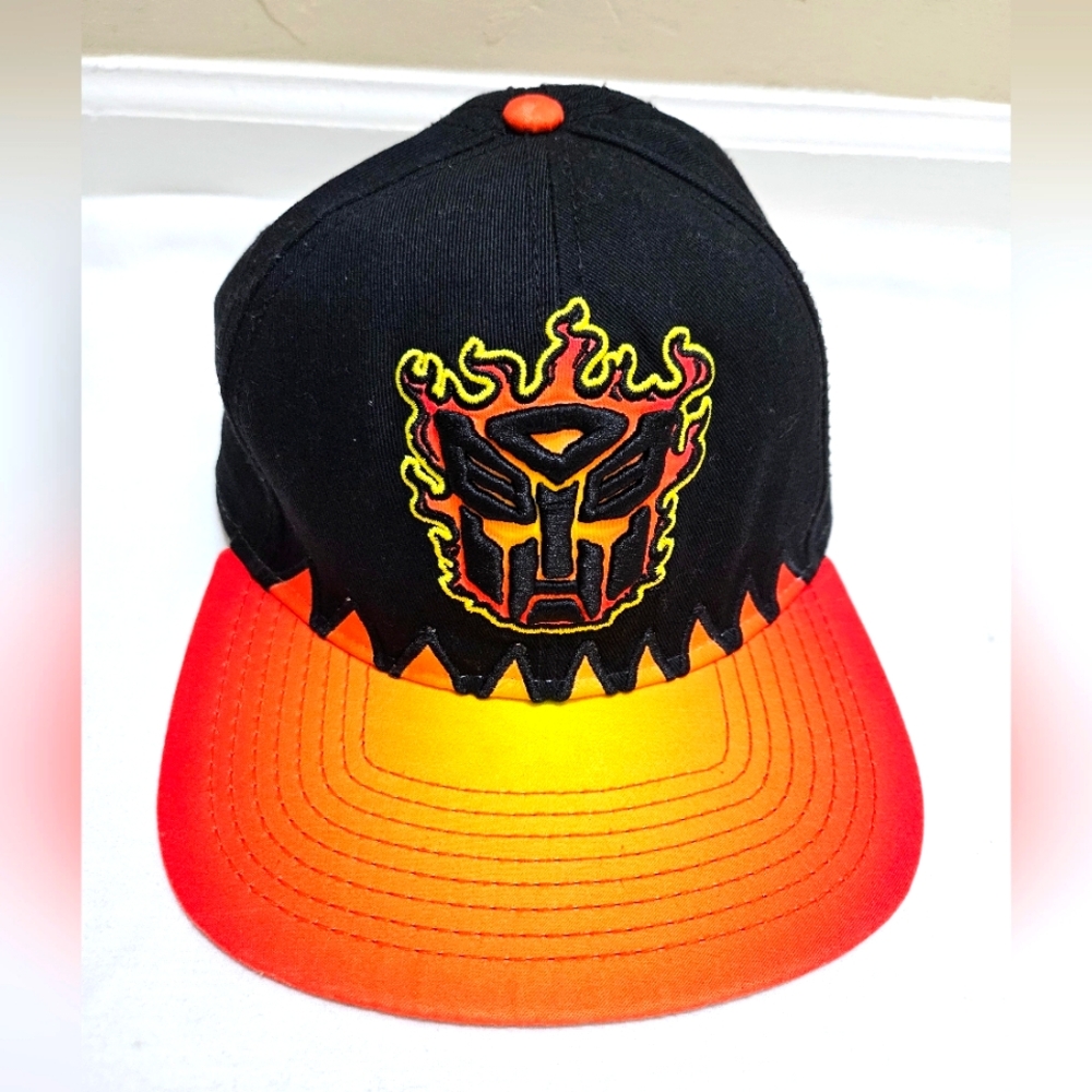 Transformers Autobots Youth OSFM Orange & Black Snapback Hat Cap Hasbro 2015.